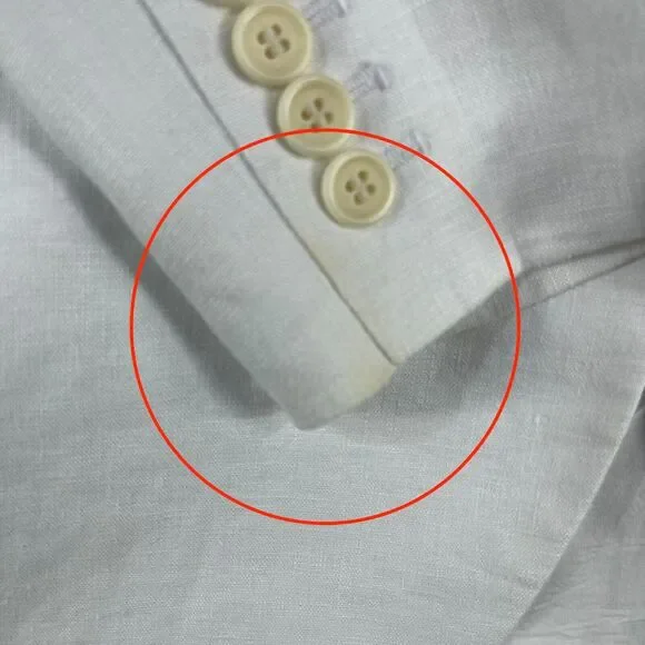 MADEWELL The Larsen Blazer Women Size XS 100% Linen White - Picture 2 of 16